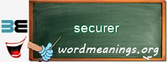 WordMeaning blackboard for securer